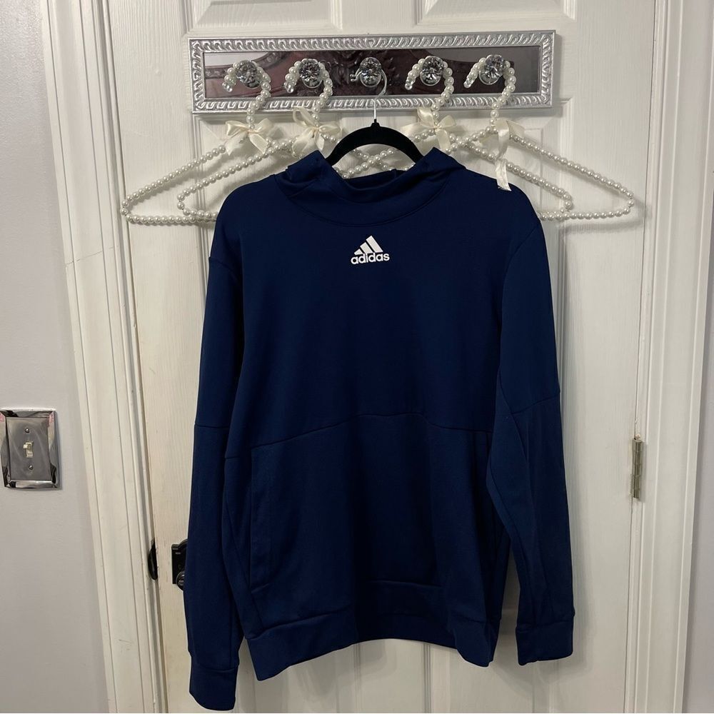 Adidas Men's Navy Blue Lightweight Hoodie
